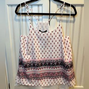 SWEET RAIN Pax Chiffon Trim Blouse